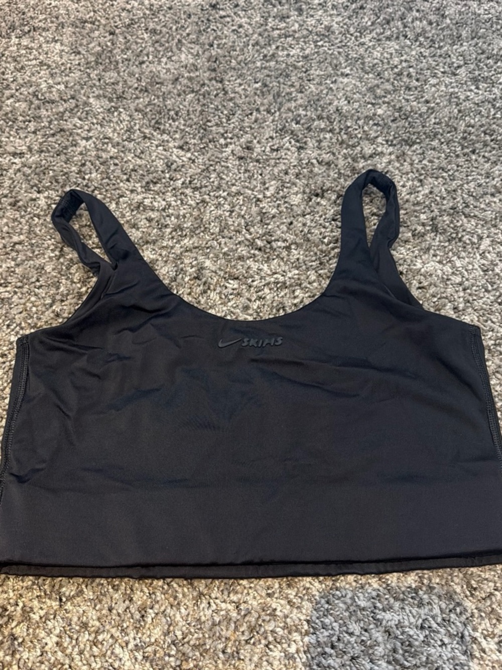 SKIMS Black Scoop Sports Bra